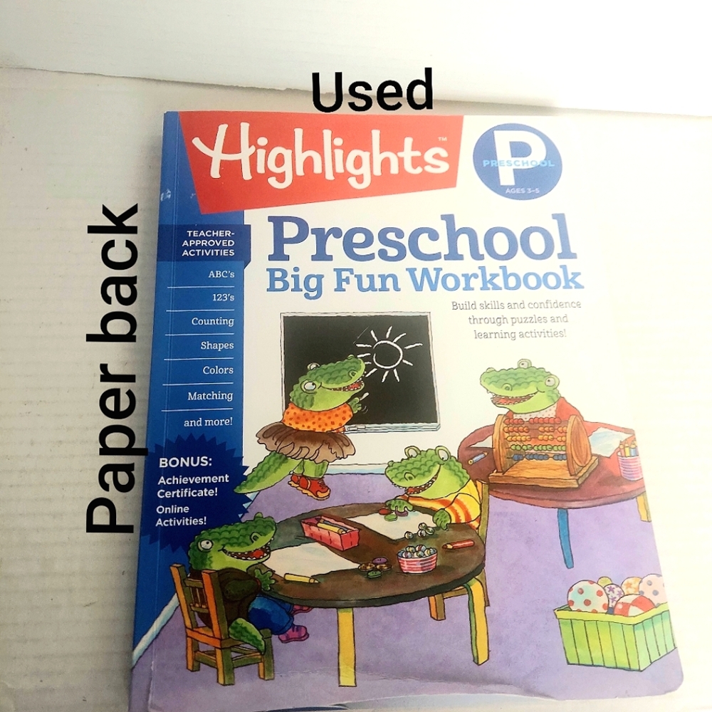 Used Highlights Preschool Big Fun Workbook